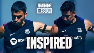 TIME TO PREPARE THE CATALAN DERBY + ARAUJO back at CIUTAT ESPORTIVA | FC Barcelona training 