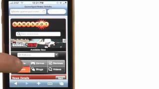 GameSpot on the iPhone