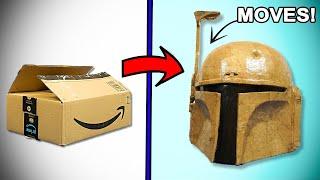 How to make an amazing Boba Fett helmet from CARDBOARD!