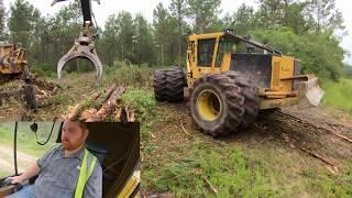 Cleaning Up a Old Tract & Tigercat 234 Processing Pine