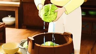 Aesthetic Anime Cooking Kimchi Ghibli Inspired Relaxing day |ASMR||Episode - 14||AI Animation|