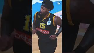 Miles was cooking against Apollon Patras  #shorts #aek #basketball