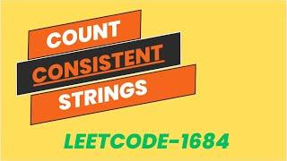 Count the Number of Consistent Strings |String DSA in JAVA| Leetcode 1684 | MUST DO String QUESTIONS