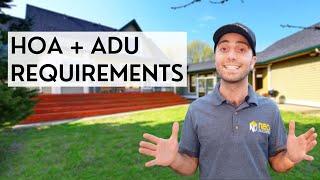 Homeowners Association (HOA) Requirements for Accessory Dwelling Units (ADU) in California