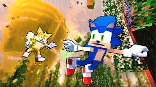 Sonic runs from storm - Minecraft Animation - Animated