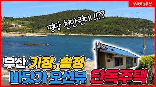 부산 기장 송정 바닷가 오션뷰 단독주택!!! 기장에 매물로도 없는 물건이.. 경매로 나왔습니다!! 심지어.. 기장 바닷가 토지의.. 절반가격!? (부산 기장 송정 추천 경매물건)