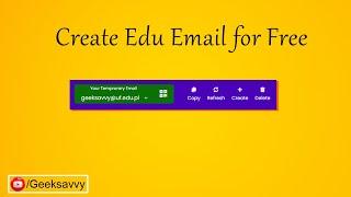 How to Create Edu Email for Free? Geek Savvy