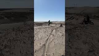 Dirt Bike Flying High in Sand Dunes!
