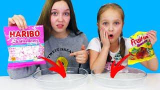 Битва Слаймов ИЗ ЕДЫ С ВКУСНЯШКАМИ / Slime Challenge из случайных ингредиентов