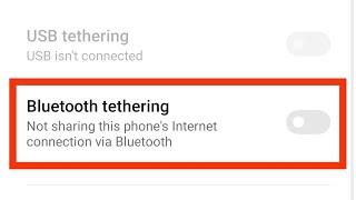 How To Fix Sharing Phones Internet Connection Via Bluetooth Problem | Bluetooth Tethering Setting