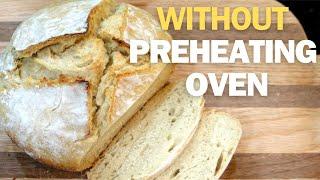 How to make a SUPER EASY SOURDOUGH BREAD WITHOUT PREHEATING THE OVEN