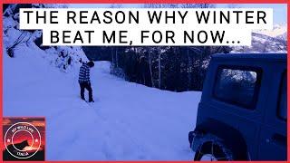 SNOW IN THE ITALIAN ALPS | hard cabin life | SNOW DRIVING