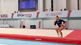 Flavia Saraiva BRA  - New French Cancan floor routine - Antalya World Cup 2024