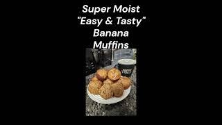 THE SECRET IS OUT! PEOPLE LOVE THESE MOIST BANANA MUFFINS!