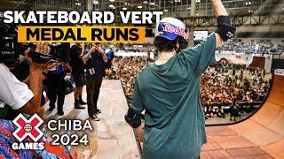 Men’s Skateboard Vert Best Trick: Top 3 Runs | X Games Chiba 2024