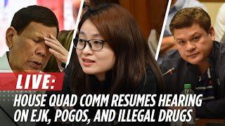 LIVE: House resumes quad comm hearing on EJK, POGOs, and illegal drugs | December 12