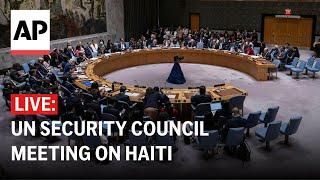 LIVE: UN Security Council meeting on Haiti