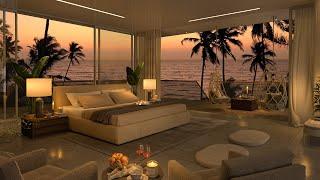 Unwind with Smooth Jazz in a Cozy Coastal Bedroom  Relax, Chill, Sleep Soundly