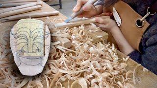 [ENG]  하회탈을 만드는 법 [도구편] (The way to make Korea traditional mask. [tool])