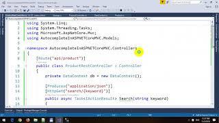 AutoComplete in ASP.NET Core MVC and Entity Framework Core