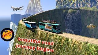 driving overload bus on beautiful road #2