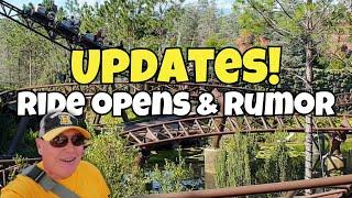 Updates! Islands of Adventure Rumor and Reopened Ride