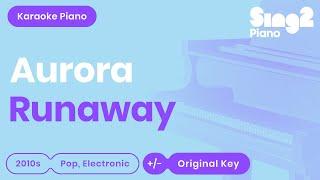 AURORA - Runaway (Piano Karaoke)