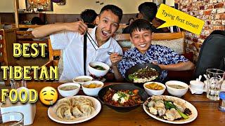 SANGAM & @ptkdrawz7731 TRIED TIBETAN FOOD FOR THE FIRST TIME//BEST IN POKHARA TOWN️