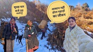 आज सर के साथ गए औली | auli travel trip | #pahadivlogs  #uttrakhnd #snowfall