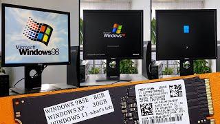 Triple Booting Windows 98, XP, and Windows 11 on a Single NVMe SSD – Real Hardware!