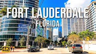 Fort Lauderdale, Florida | Driving Downtown [4K]