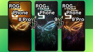 ROG Phone 8 Pro VS ROG Phone 9 VS ROG Phone 9 Pro