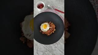 #250613 #묵은지볶음밥 #묵은지 #김치볶음밥 #아스파라거스 #바질페스토 #계란후라이 #cooking #koreanfood #영 #영스테이블키친