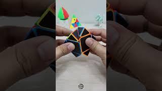 Skewb Cube - Carbon Fiber Stickered - MeiLong MoYu - Unboxing #asmr