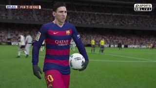 Lionel Messi vs Valencia (Home) 03/02/2016 Hat-Trick - Fifa Remake - by Pirelli7