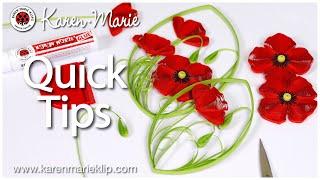 ️ Quilling Poppies | Quilling QuickTips