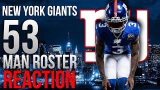 New York Giants 2024 Initial 53 Man Roster REACTION