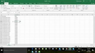 How to separate date from time in excel