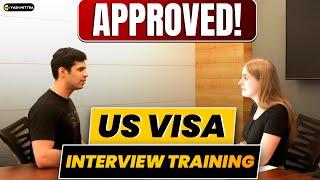 Tough F-1 Visa Interview - Training with US Visa Officer (Approved)