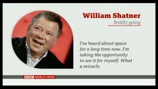 William Shatner Boldly Going into Space at 90 - BBC World News - October 4, 2021