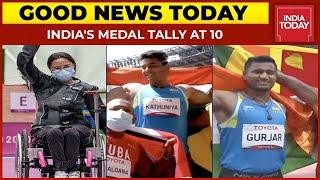 Mariyappan Wins Silver In High Jump, Sharad Kumar Gets Bronze, India's Tally At 10 | Good News Today