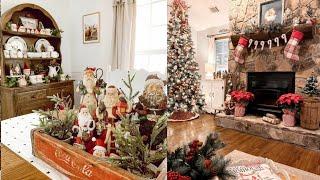 Christmas Home Tour : Antique Farmhouse Style Home With Genius Decorating Ideas!