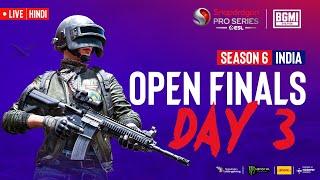 [HINDI] BGMI Snapdragon Mobile Open Finals Day 3 | Season 6 India