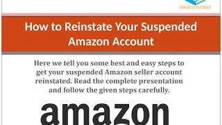 How to Appeal and Reinstate a Suspended Amazon Seller Account