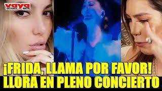 Alejandra Guzmán llora desconsolada en concierto: "Frida, llama por favor"