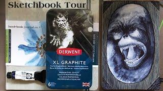 Watercolor Sketchbook Tour | Drawlloween 2021