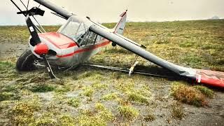 SuperCub crashed,  repaired and flew back home in Alaska