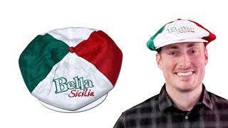 Tri Color Bella Sicilia Gatsby Cap at P.S. I Love Italy