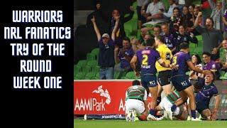 Warriors NRL Fanatics Try Of The Round Week One