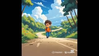 Peaceful Walk | Boy Walking Alone on a Quiet Road
